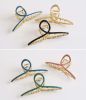 Hair Claw Clip, Elegant Metal Claw Clip, Large Jaw Clip Hair Clamp [J]