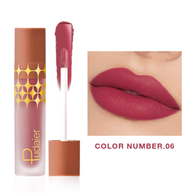Star Matte Liquid Lipstick Waterproof Long Lasting Lip Gloss Non (Option: sticky Lip Gloss Lip Balm Lightweight High Pigmentation Hydrating Satin Matte Longlasting Velvet  #06)
